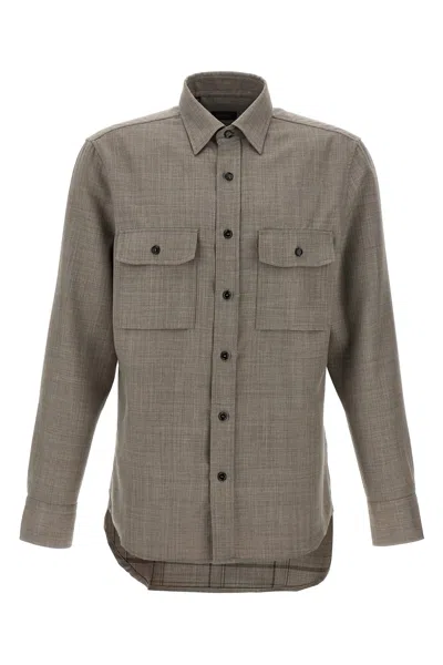 BRIONI BRIONI MILITARY SHIRT