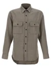 Brioni Military Style Shirt With Pockets And Long Sleeves