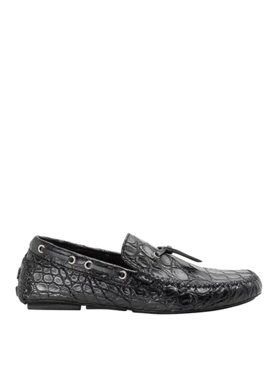 Brioni Black Leather Loafer