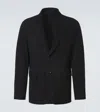 Brioni Blazer Monti Aus Veloursleder In Schwarz