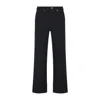Brioni Cotton Straight-leg Trousers In Black