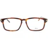 Brioni Novelty 55mm Rectangle Optical Glasses In Havana Havana Transparent