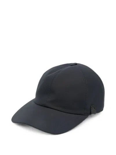Brioni Nylon Baseball Cap In Blue