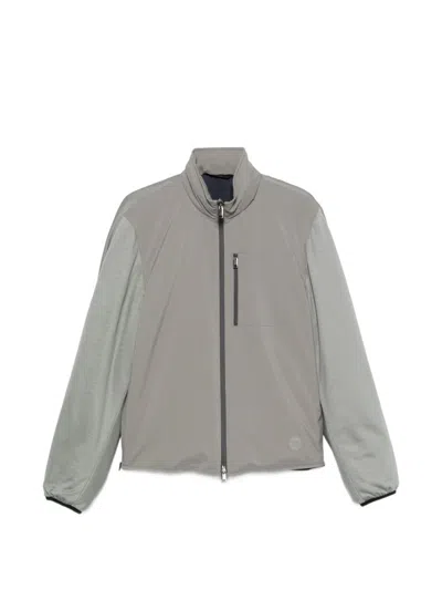 Brioni Nylon Golf Blosuon Jacket In Gray