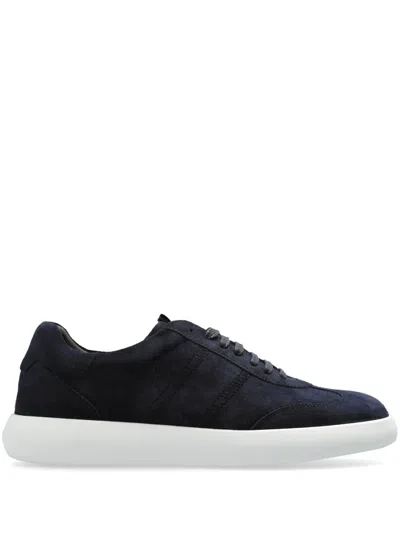 Brioni Olympia Suede Sneakers In Blue