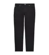 Brioni Organic Denim Meribel Straight Jeans In Black