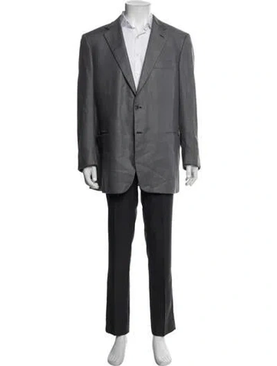Pre-owned Brioni Overcoat In Gray