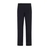 Brioni Midnight Blue Trousers With Classic Flat Front In Blue
