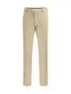 Brioni Bicolor Cotton Chino Pants In Neutral