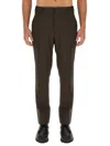 Brioni Slim Fit Trousers Pockets In Brown