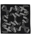 Brioni Patterned Silk-blend Scarf In Black