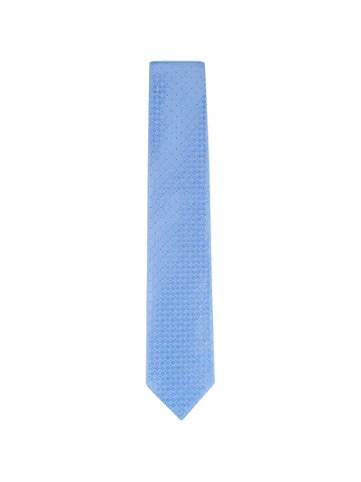 Brioni Patterned Tie In Blue