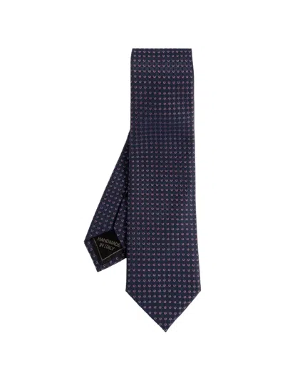 Brioni Patterned Tie In Orange