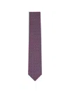 Brioni Patterned Tie In Red