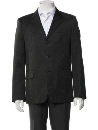 Pre-owned Brioni Peacoat In Gray