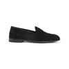 Brioni Almond Toe Suede Leather Penny Loafers