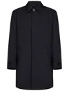 Brioni Technical Car Coat In Blue