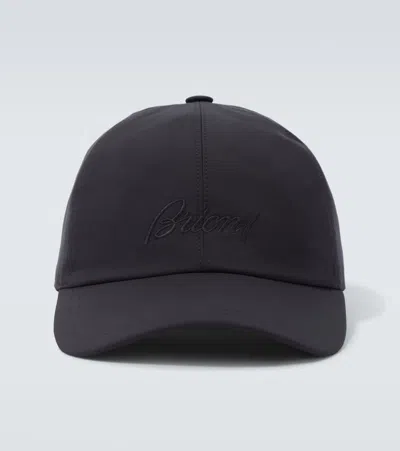 BRIONI PERFORMA LOGO EMBROIDERED BASEBALL CAP