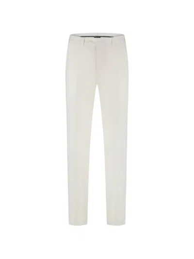 Brioni Pienza Linen And Cotton Trousers In Neutral