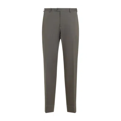 BRIONI BRIONI PIENZA GREEN COTTON PANTS