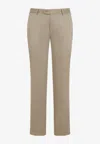 Brioni Pienza Trousers With Side And Back Pockets In Brown