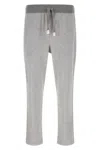 Brioni Cotton-blend Jersey Sweatpants In Gray
