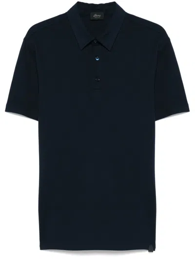 BRIONI PIQUÉ COTTON POLO SHIRT