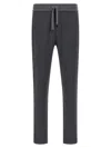 Brioni Comfortable Joggers Featuring Elastic Waistband In Black