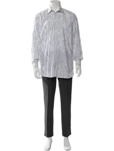 Pre-owned Brioni Plaid Print Long Sleeve Shirt In Multi
