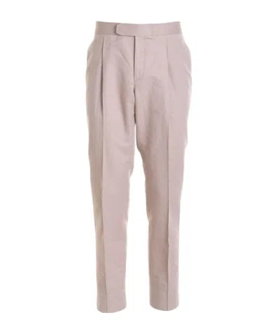 Brioni Pleated Casual Pants In Beige