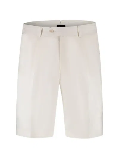 Brioni Pleated Chino Shorts In Neutral