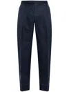 Brioni Pleated Trousers In Blue