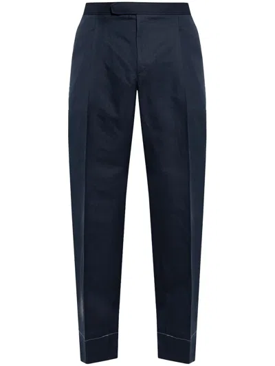 Brioni Pleated Trousers In Blue