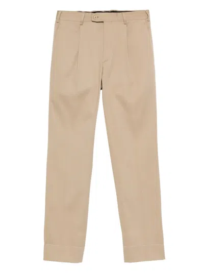 Brioni Pleated Trousers In Neutral