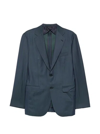 Brioni Plume Single-breasted Wool Suit In White