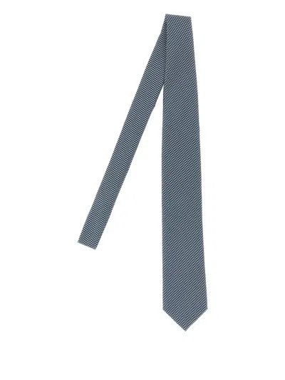 BRIONI POINTED SILK TIE