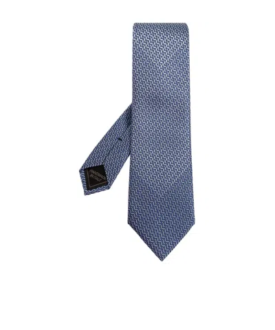 Brioni Pointed Tie In Blue