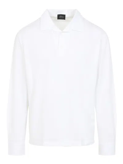 Brioni Polo - Blanco In White