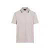 Brioni Short-sleeved Polo T-shirt In Beige