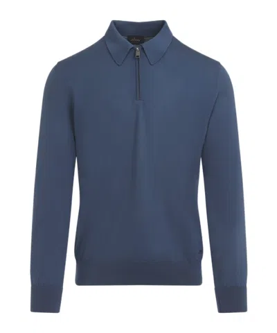 BRIONI POLO-COLLAR WOOL JUMPER