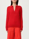 Brioni V-neck Knitted Top In Red