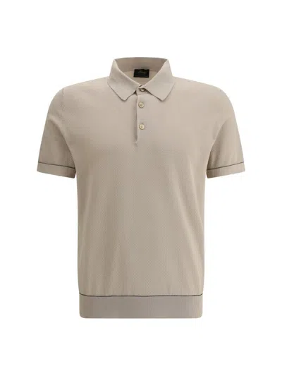 Brioni Polo Shirts In Neutral