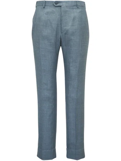 Brioni Hose Mit Bügelfalten In Blue