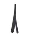Brioni Glen-plaid Silk-cashmere Tie In Gray