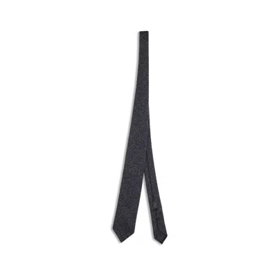 Brioni Prince De Galles Tie In Blue
