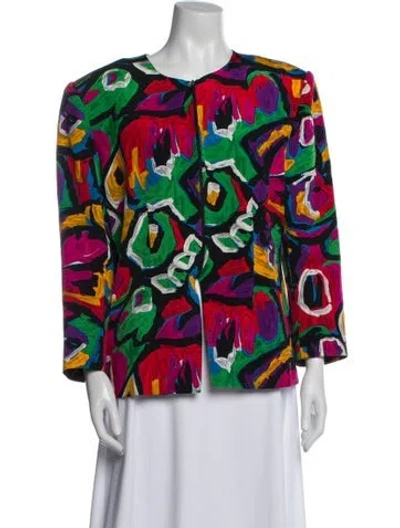 Pre-owned Brioni Printed Evening Jacket In Red