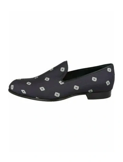 Pre-owned Brioni Printed Loafers W/ Tags In Blue