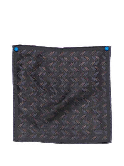 Brioni Printed Pocket Square In Multi