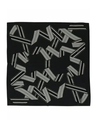 Pre-owned Brioni Printed Scarf W/ Tags In Blue