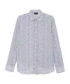 Brioni Printed Shirt In Gray